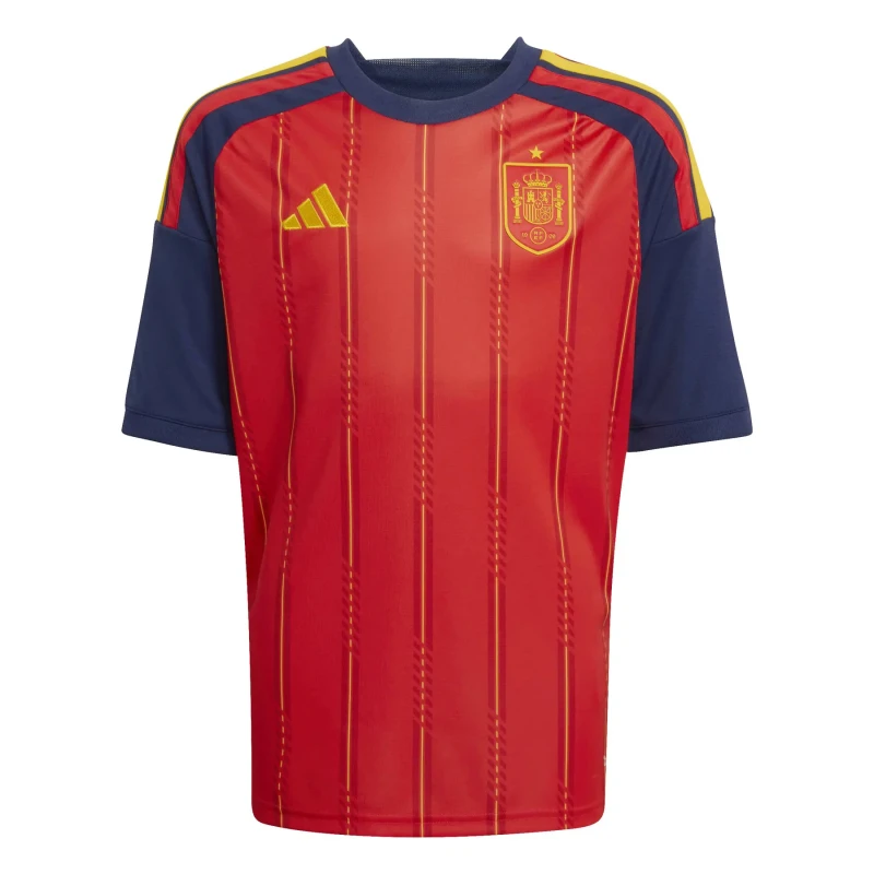 Image of Adidas Spain Home Kids Jersey Coupe du Monde 2026 Rouge Unisex 15/16 ans JZ5757