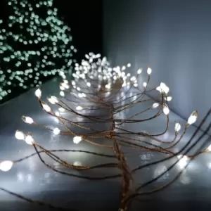Image of 288 LED 1.8m Premier Christmas Outdoor 8 Function Gold Wire Lights in Cool White