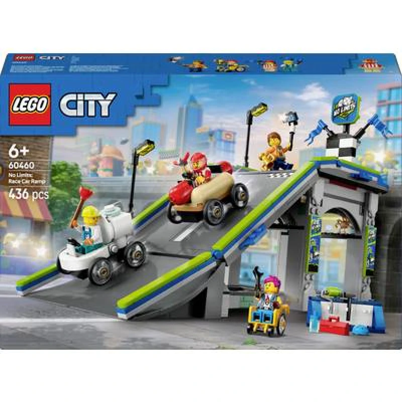 Image of LEGO LEGO City No Limits: Race Car Ramp Track Toy Playset 60460