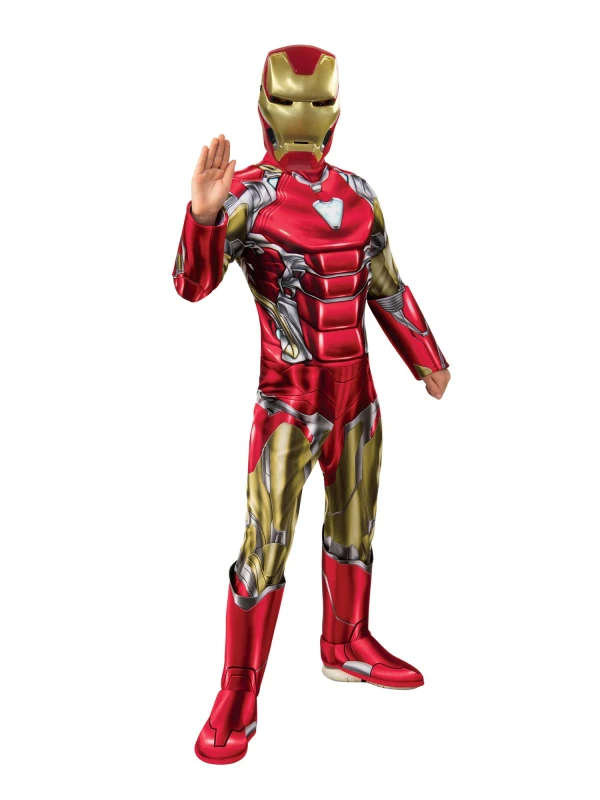 Image of (Large) Kids Official Deluxe Iron Man Costume Avengers Endgame Superhero