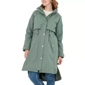 Image of Joules Womens Helmsley Waterproof Longline Hooded Rain Coat UK 16- Bust 42', (106cm)