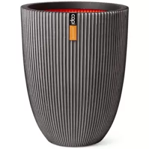 Image of Vase Elegant Groove 34x46cm Anthracite Capi Anthracite