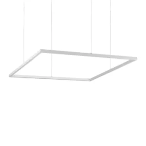 Image of Oracle Decorative Square Integrated Pendant Light White, 3000K, 51W