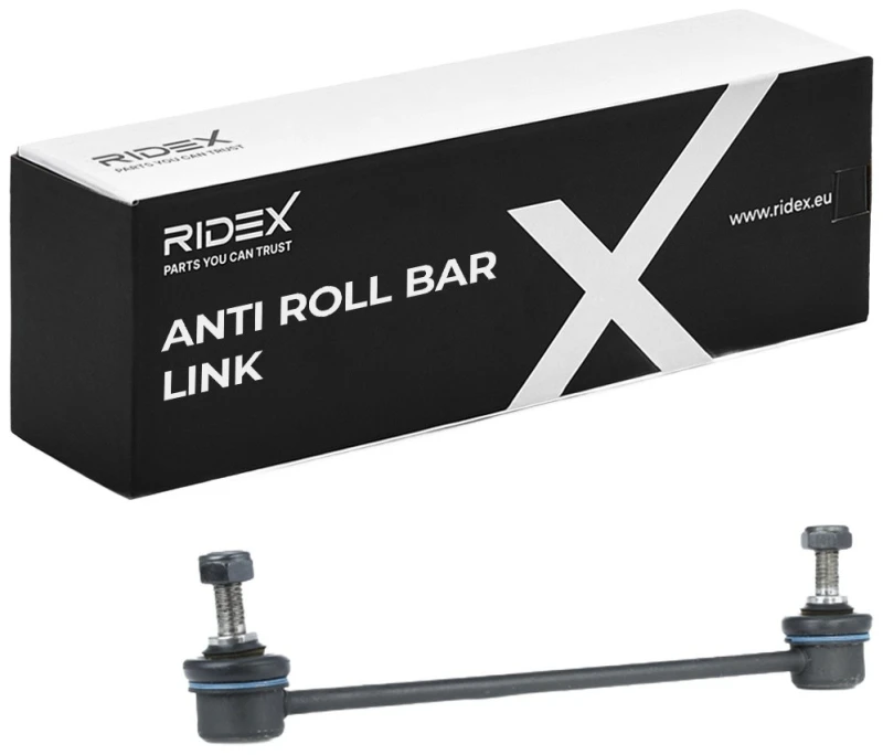 Image of RIDEX 3229S0274 Anti-roll bar link Rear Axle both sides Steel Link Stabiliser (3229)