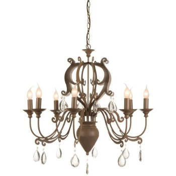 Image of Linea Verdace Lighting - Linea Verdace Pedrera Multi Arm Chandeliers Pale Taupe
