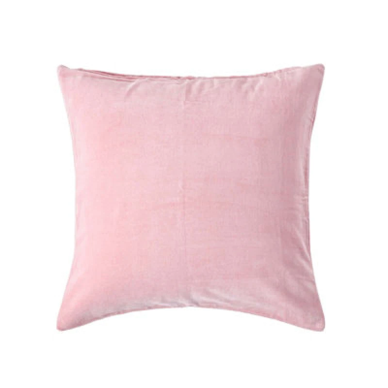 Image of HOMESCAPES Homescapes - Pink Velvet Cushion Cover, 60 x 60cm - Pink SF1186C