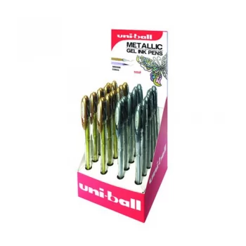 Image of Uniball GoldSilver Display UM-120NM Pack of 24 238212040
