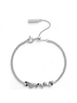 Image of Olivia Burton Silver Pearl and Crystal Under the Sea Bracelet, One Colour, Women