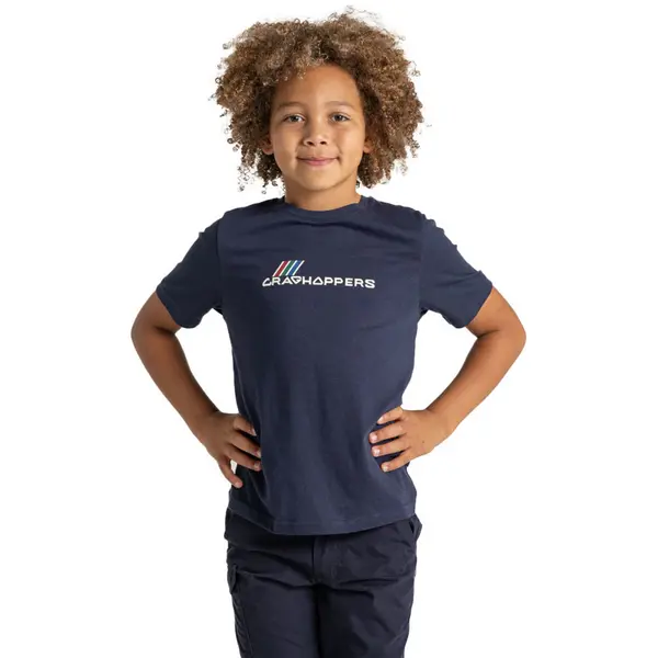 Image of Craghoppers Boys Ellis Short Sleeve Cotton T Shirt 9-10 Years- Chest 27.25-28.75', (69-73cm)