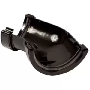 Image of Polypipe RR104B Half Round Rainwater System 135 Degree Gutter Angle Black