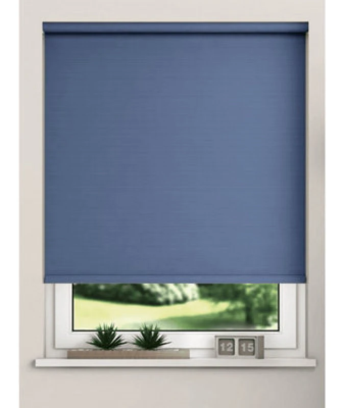 Image of Thermal Blackout Roller Blinds 175Cm Drop X Width 50Cm Navy