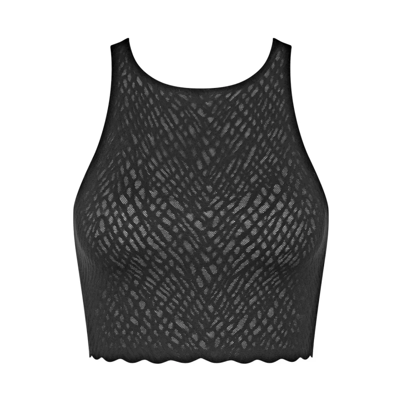 Image of Sloggi Zero Feel Bliss Crop Top Black Women XS
