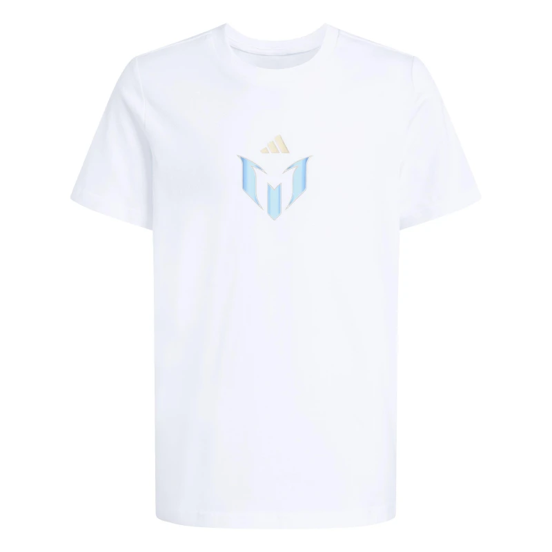 Image of adidas adidas Messi Graphic T-Shirt Kids White unisex 7-8 Years