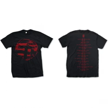 Image of Cure - The - Eastern Red Logo Unisex Small T-Shirt - Black