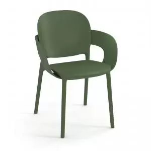 Image of Everly multi-purpose chair with arms pack of 2 - olive green