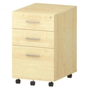 Image of Trexus Tall Under Desk Mobile Pedestal 440x550x695mm Maple Ref I001656