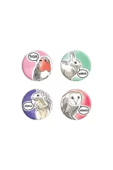 Image of Cute But Abusive Badge Set (Pack of 4)