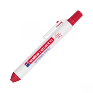 Image of Edding 4-11-1-1002 Permanent Marker Retract 11 Red