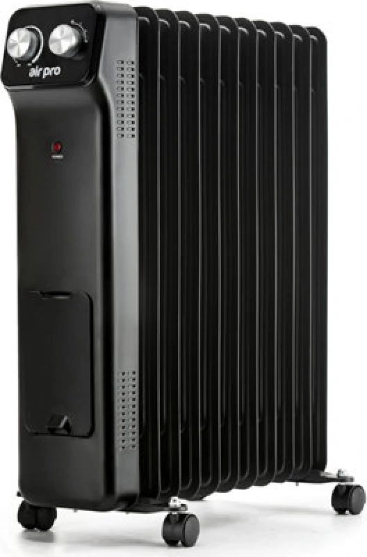 Image of Air Pro Oil-Filled Electric Radiator 2500W, Adjustable Thermostat, 3 Settings