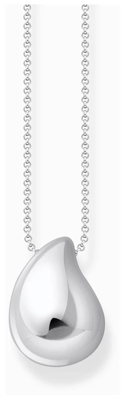 Image of THOMAS SABO Silver Organic Drop Necklace