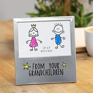 Image of 5" x 3.5" - Aluminium Photo Frame - From Your Grandchildren
