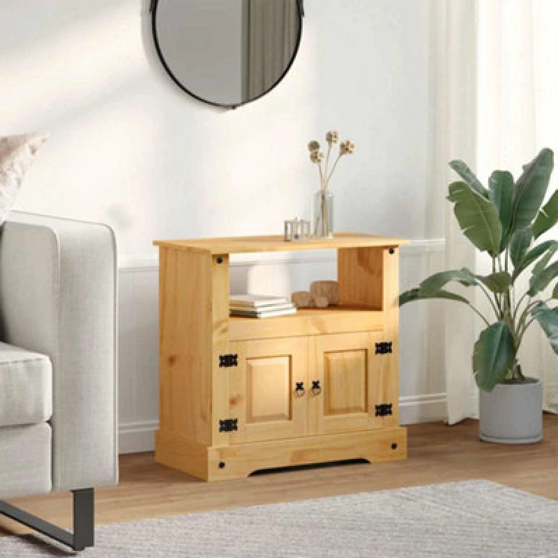 Image of vidaXL TV Cabinet Mexican Pine Corona Range 80x43x78cm Home HiFi Stand Unit