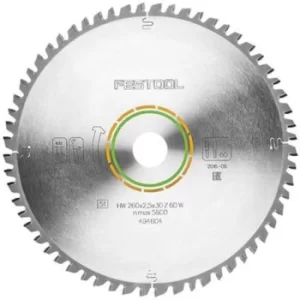 Image of Festool Wood Cutting Plunge Saw Blade 260mm 60T 30mm