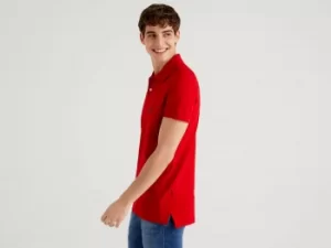 Image of Benetton, Red Slim Fit Polo, taglia EL, Red, Men