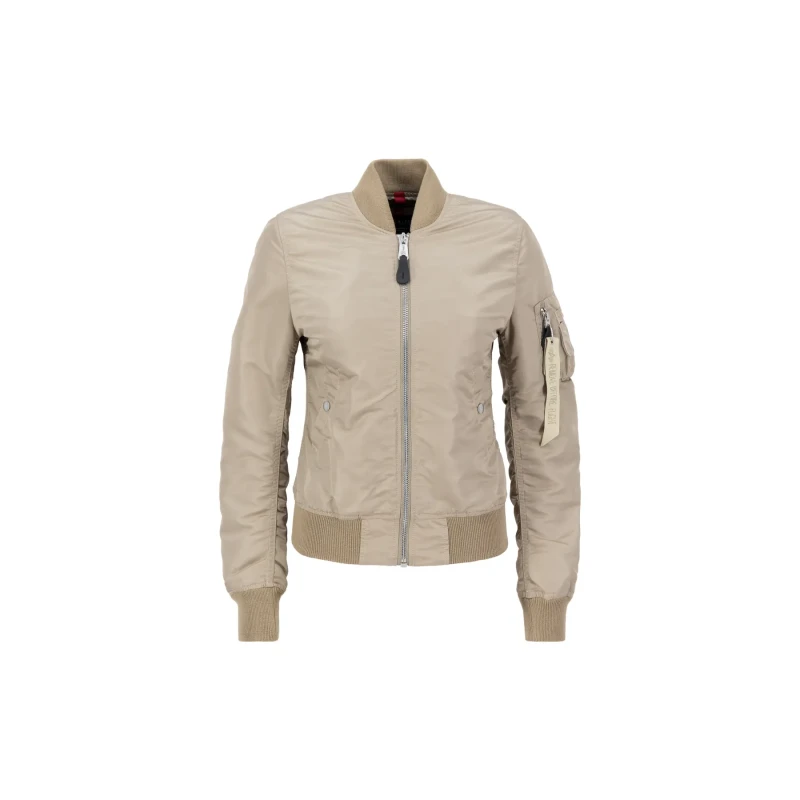 Image of alpha industries Womens jacket Alpha Industries MA-1 VF LW Beige Female S