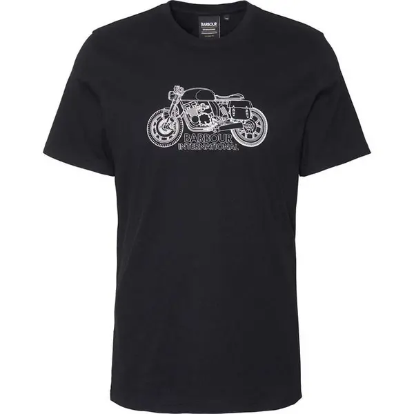 Image of Barbour International Colgrove Moto T-Shirt - Black 2XL
