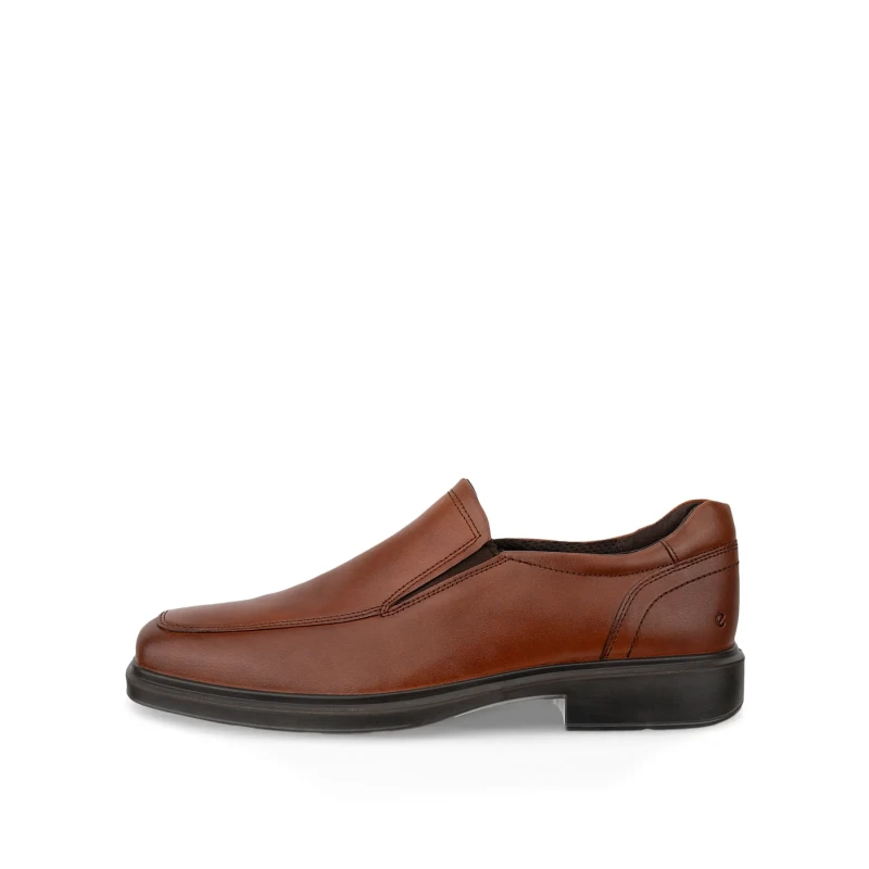 Image of Ecco Helsinki 2 500154 Leather Mens Slip On Shoes - Cognac - Size:UK 10