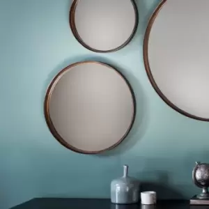 Image of Gallery Interiors Reading Medium Mirrors / Brown / Medium