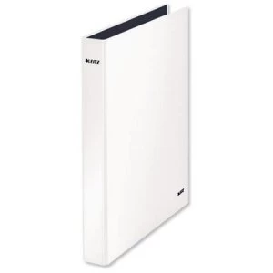 Image of Leitz WOW A4 Ring Binder 2 D-Ring Size 25mm for 250 Sheets Maxi White Pack of 10