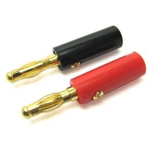 Image of Etronix 4.0Mm Gold Connector, Red & Black Banana Plugs