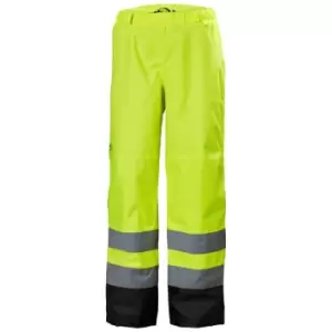 Image of Helly Hansen Mens Alta Shell Waterproof Hi Vis Work Trousers M - Waist 34.5'