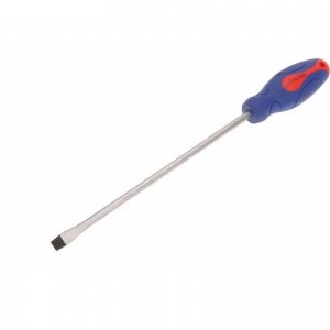 Image of Faithfull Soft Grip Flared Slotted Tip Screwdriver 10mm 250mm