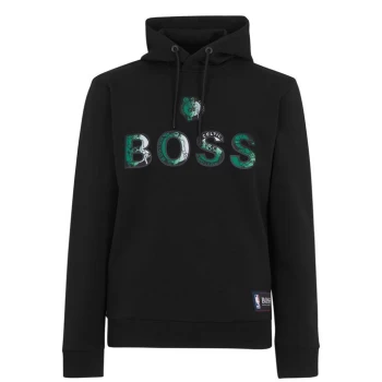 Image of Hugo Boss X NBA Celtics Pullover Hoodie Charcoal Size M Men