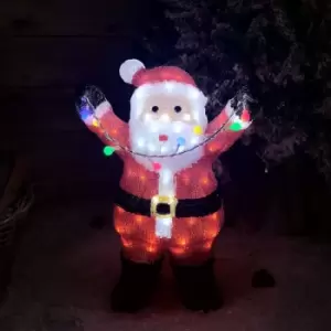 Image of Samuel Alexander - 49cm LED Indoor Outdoor Acrylic Santa Christmas Decoration