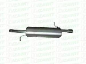 Image of IZAWIT Rear silencer PEUGEOT,CITROEN 27.127 173087,173087