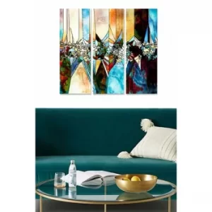 Image of MDF767216008 Multicolor Decorative MDF Painting (3 Pieces)