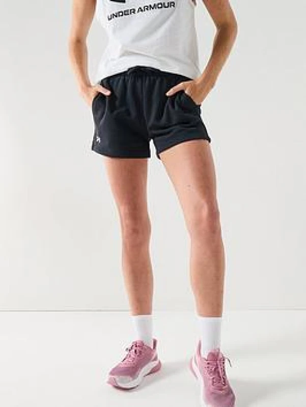 Image of Under Armour Fleece Short - Black 8
