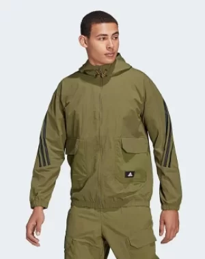 Image of adidas Woven Full Zip Hoody