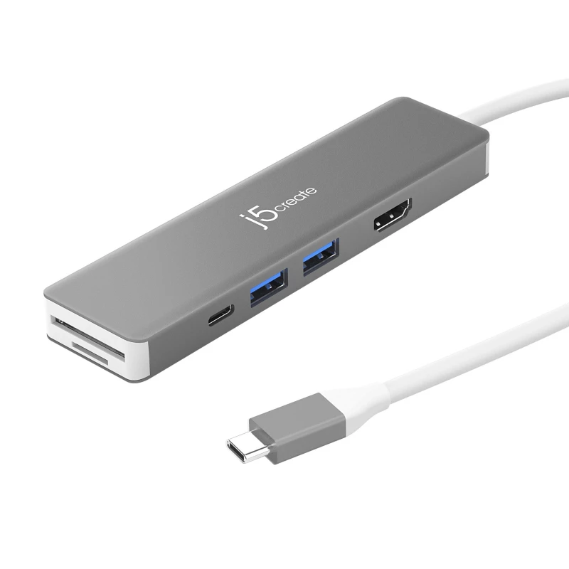Image of j5create JCD390 4K60 Elite USB-C 10Gbps Multi-Adapter. Black