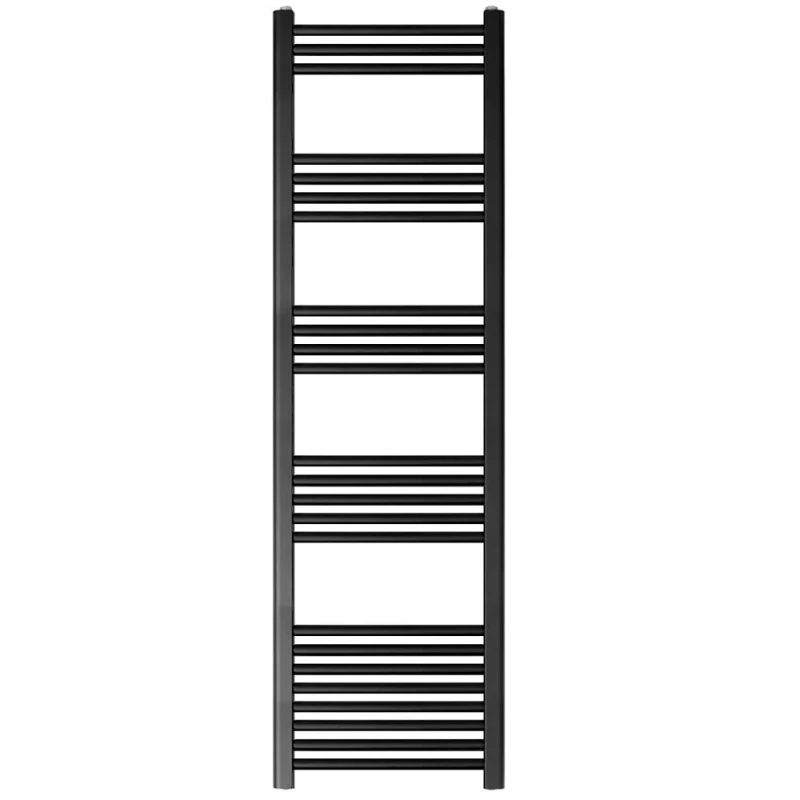 Image of Balterley Straight Heated Towel Rail Radiator, 732W, 400 x 1600mm, Matt Black Unisex