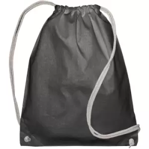 Image of Jassz Bags Drawstring Backpack (Pack Of 2) (One Size) (Dark Grey) - Dark Grey