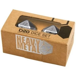 Image of Ultra Pro Heavy Metal D20 Dice Set Chrome