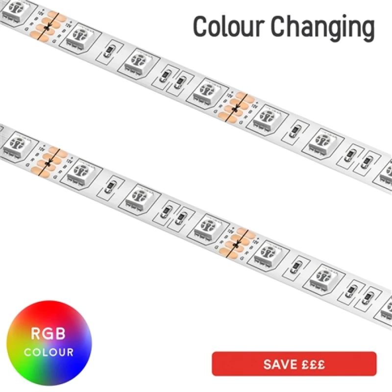 Image of Ener-J LED Flex Strip 5m roll- SMD 5050 (60) RGB IP20 21664AWUK