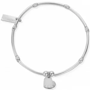 Image of ChloBo Ladies Mini Sparkle Love Heart Bracelet SBMNSR092