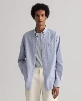 Image of GANT Men Regular Fit Banker Dot Shirt (S) Blue