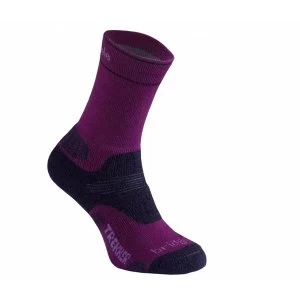 Image of Bridgedale WoolFusion Trekker Womens Socks Berry Medium